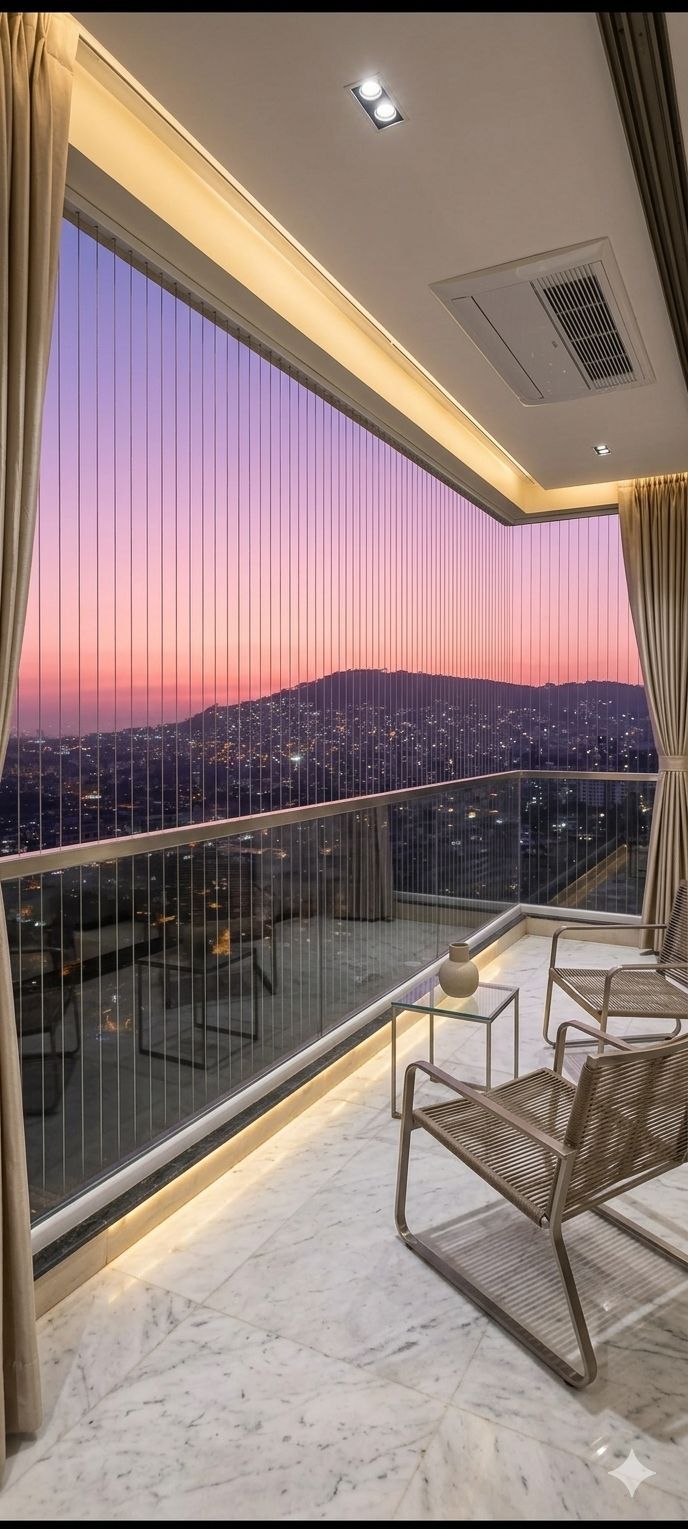 Premium dusk balcony