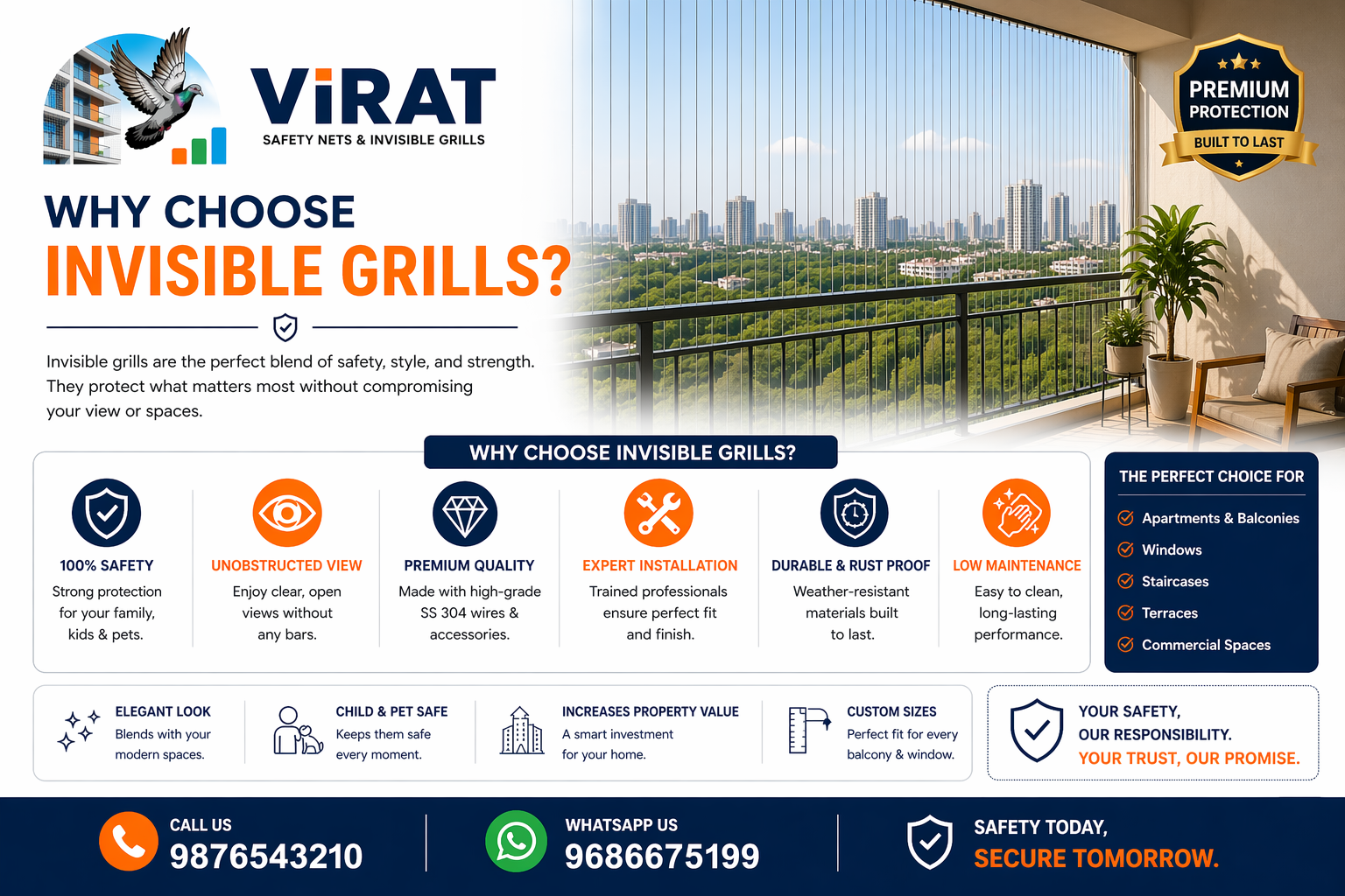 Invisible grill premium